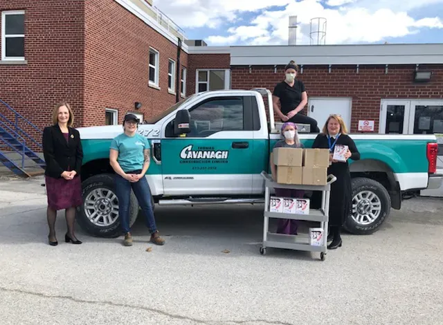 Cavanagh donating N95 Masks