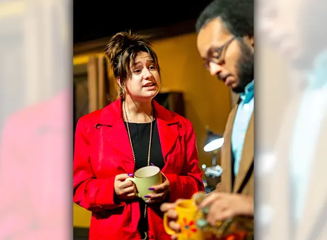 educating-rita Rita (Kiara Côté) and Professor Frank’s (Patrick Bugby)