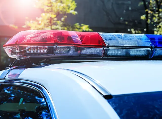 police-car Police car siren lights