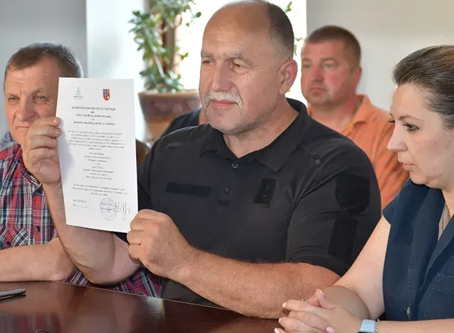 Mayor Ihor Hrynkiv twinning agreement