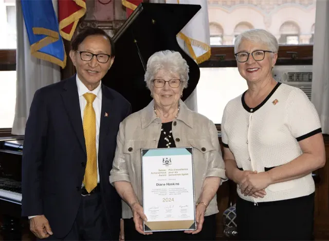 award recipient Diane Haskins