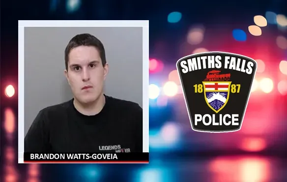 Smiths Falls Police issue a warrant for arrest of Brandon Watts-Goveia