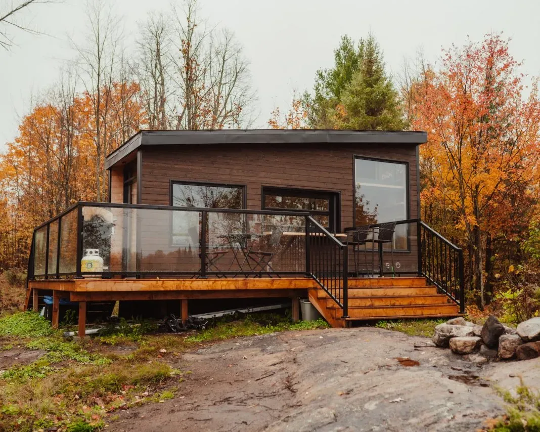 One of Cabinscape's rental units, a possibility of what is to come for Lanark County tiny homes