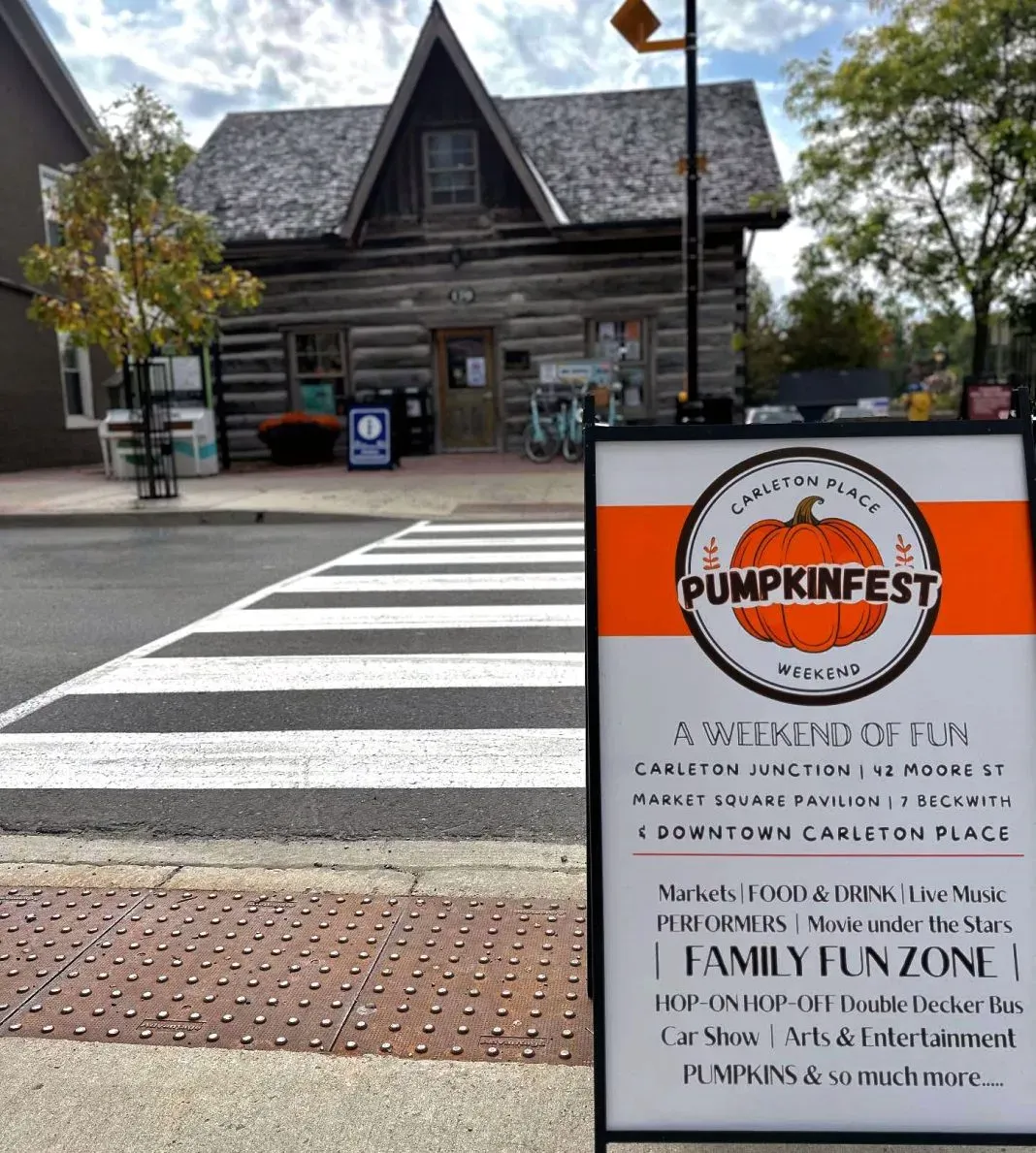 Hometown Happenings mentions Pumpkinfest Weekend in Carleton Place.