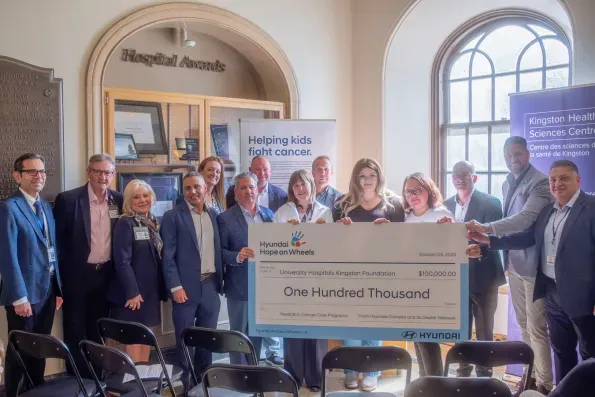 56901-kingstonhhow-1first-cheque-photo Smiths Falls Hyundai, and Brockville Hyundai join Hyundai Hope on Wheels.