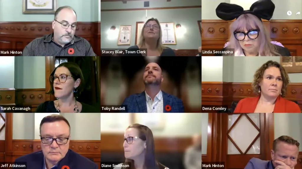 Town treasurer, Trisa McConkey speaks with Carleton Place council on Financial Report